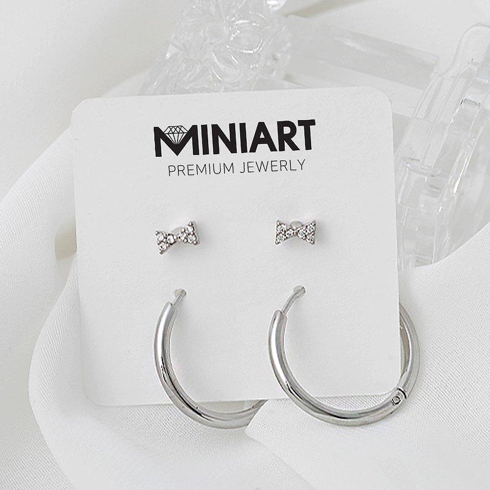 Butterfly Tie Piercing + Ring Piercing [sold As a Pair]