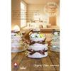 [Organic Cotton] Diaper Cake 3-Tier Gift Set (Pampers Tape Type S) Natural