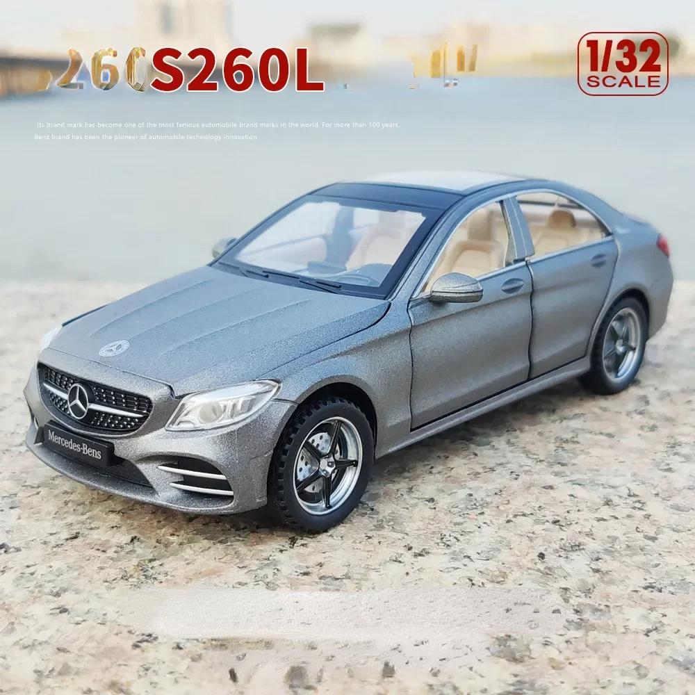 1:32 Mercedes-Benz C260L Car Model Pull Back Acousto-optic Alloy Discast Metal Toys Car Goods Model for Children Boys A54