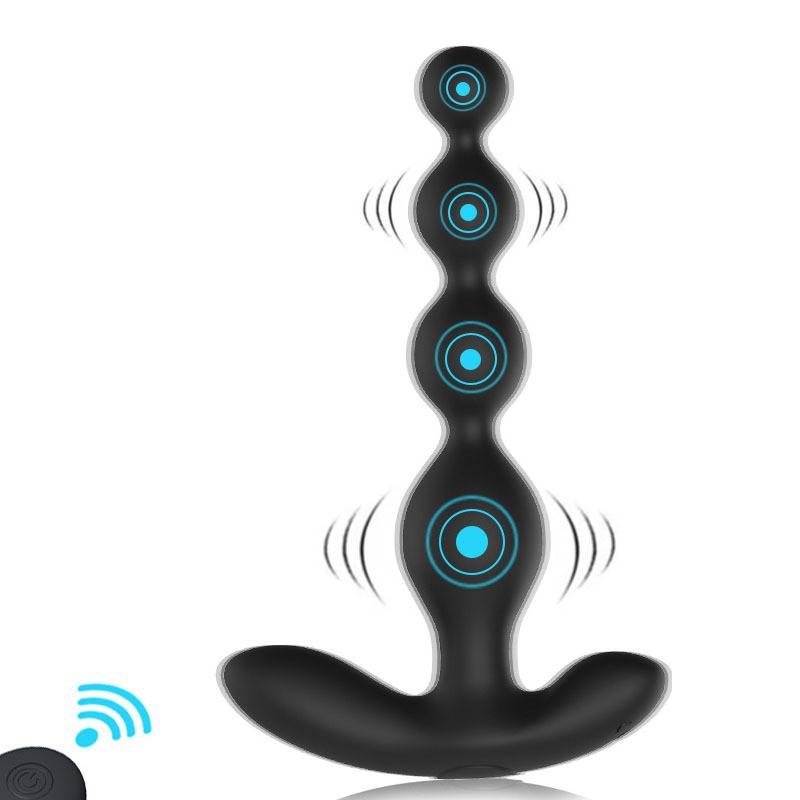 Silicone Anal Plug Wireless Remote Control Vibrator Butt Beads Anus Masturbator Male Prostate Massage Sex Toys For Woman And Man