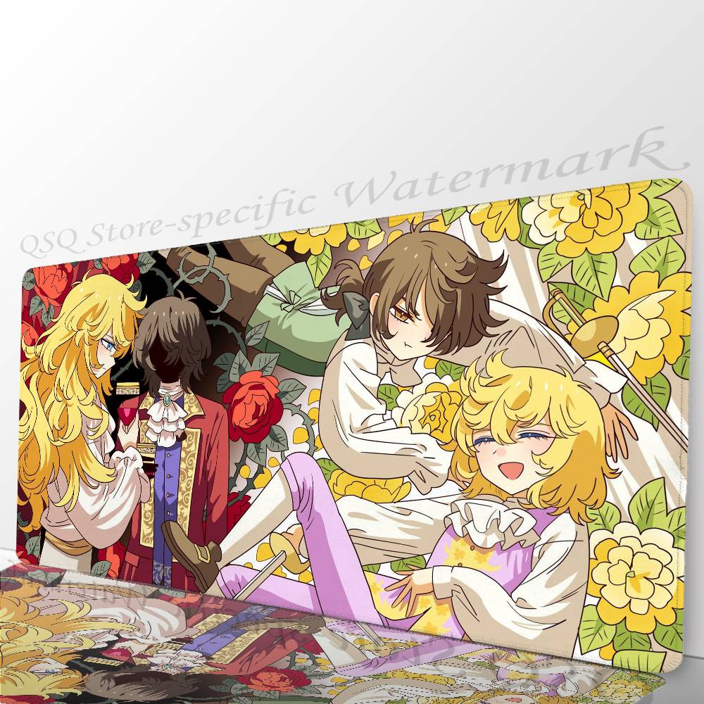 The Rose Of V-Versailles Anime Mousepad Mouse Mat Desk Mat With Pad Gaming Accessories Prime Gaming XXL Keyboard Pad Padding M