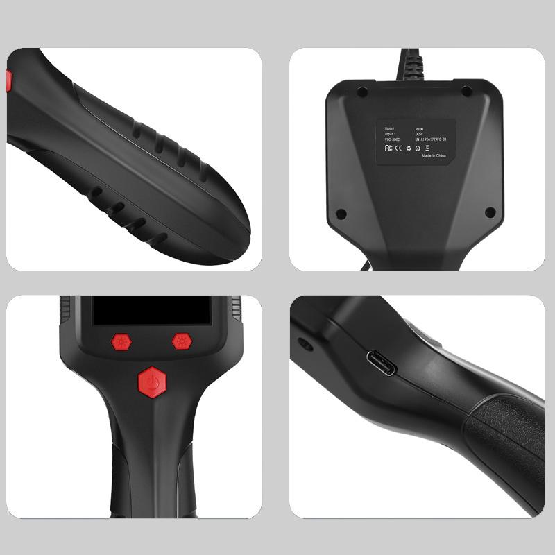 1181P HD Industrial Endoscope Camera with 1.1" IPS Screen, 8mm Single Lens IP68 Waterproof Borescope for Pipe, Sewer & Car