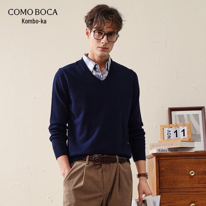 

Men s V-Neck Pure Wool Sweater 2XL