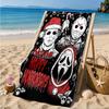 Custom Name Horror Holiday Mashup Beach Towel Microfiber Beach Towel, Lightweight and Quick-Dry, for Summer Travel, Swimming Pool Gift