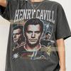 Henry Cavill Graphic T-Shirt: 90s Retro Streetwear, Vintage Bootleg Style
