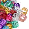 100 stücke Dreadlocks Perle Aluminium Bunte Modische Haar Zopf Ring Dekoration Schmuck Zubehör