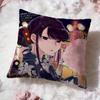 Anime Komi Cant CommunicateS Cushion Cover Premium Comfort Reversible Pillow Cove -Two in One Design for Any Room & Car Interior