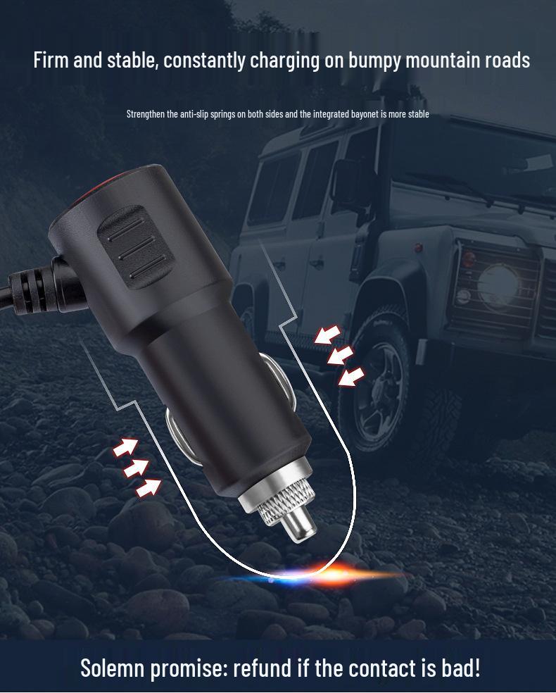 120W High-Power Fast-Charge Car Charger: 1-to-4 Cigarette Lighter Adapter