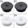 50/60MM Desk Cord Grommet Wire Hole Cover Line Outlet Port Threading Box Cover Cable Passing Box Office Table Cable Organizer