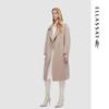 ELLASSAY Women's Classic Lapel Wool Blend Coat