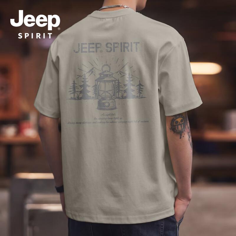 JEEP SPIRIT Men s Loose Fit Cotton Short Sleeve T-Shirt M
