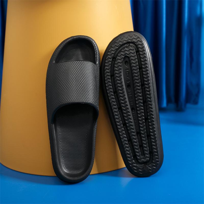 Cool slippers women's summer home non-slip bathroom bath couple eva deodorant soft bottom stepping on shit feeling women's slippers