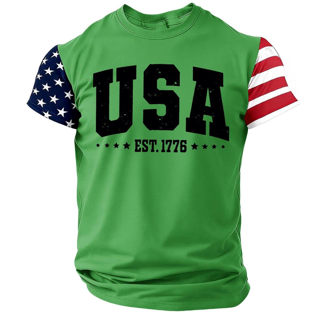 Men's Casual Round Neck Lightweight Breathable Short-Sleeve Top