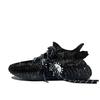 adidas Originales Yeezy Boost 350 V2 Baby's Breath Resistentes a la Abrasión de Caña Baja Zapatos Casuales Unisex Negro HQ4540(Equipo499-)