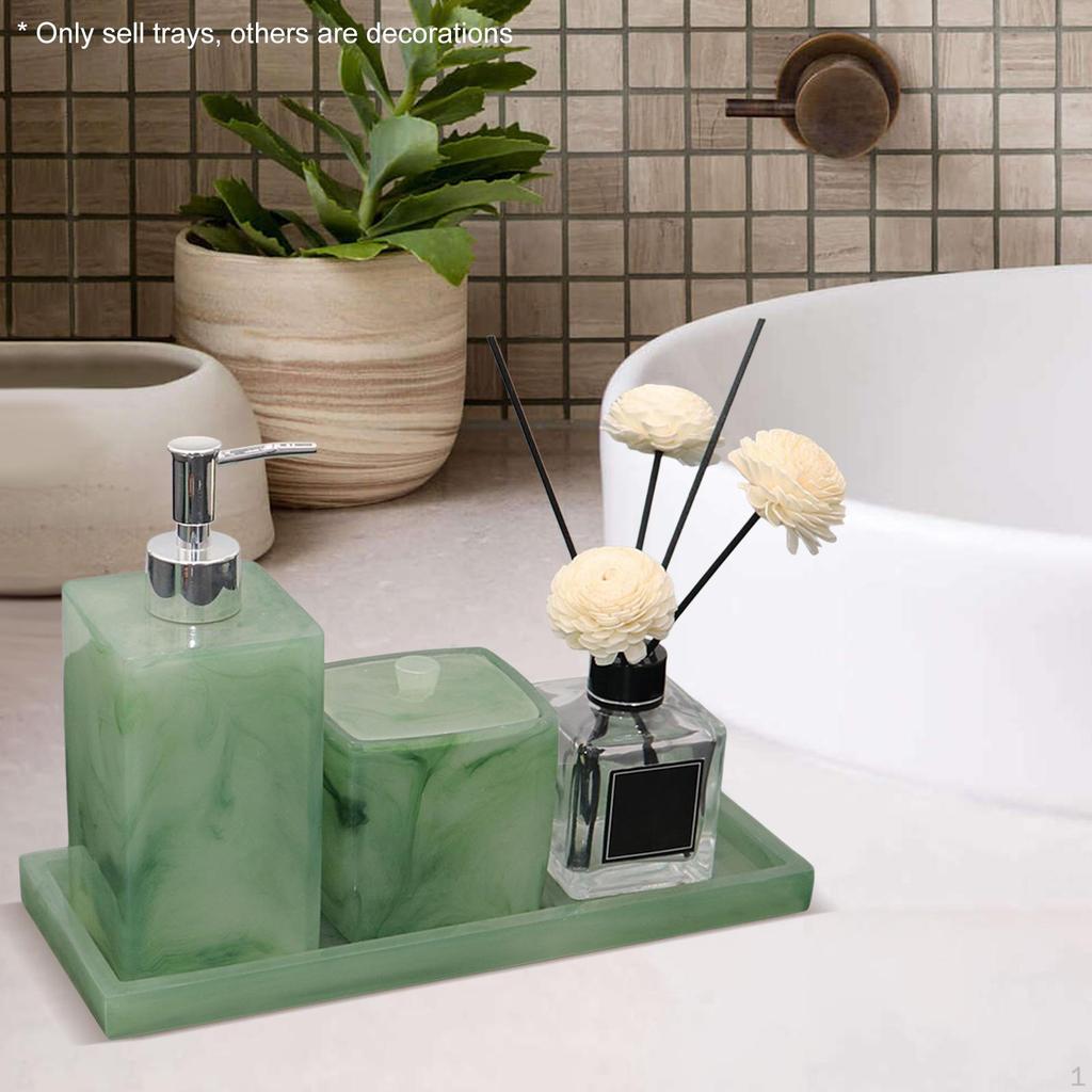 Vassoio per Mobiletto Bagno di Lusso Vassoio Rettangolare per Scrivania Porta Shampoo per Doccia Asciugamano Sapone Articoli da Toeletta