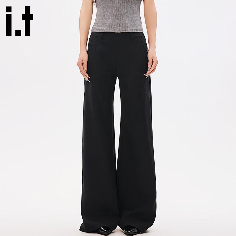 Women s Ice Silk Flared Casual Pants M