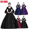 Vintage Medieval Women Slim Renaissance Costume Hollow Out Ball Gowns Queen Dresses Plus Size S-XXXL