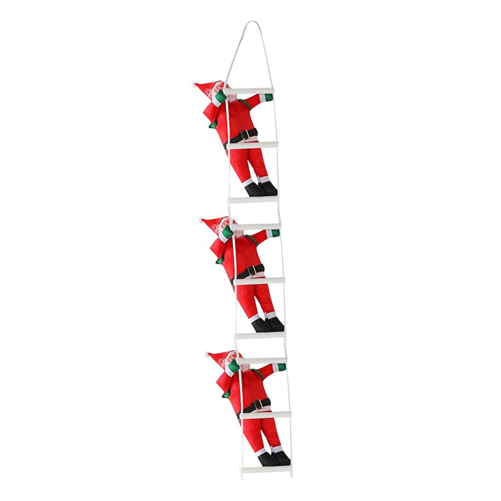 Christmas 35cm Santa Climbing Ladder Furniture Figurine Hanging Christmas Decoration