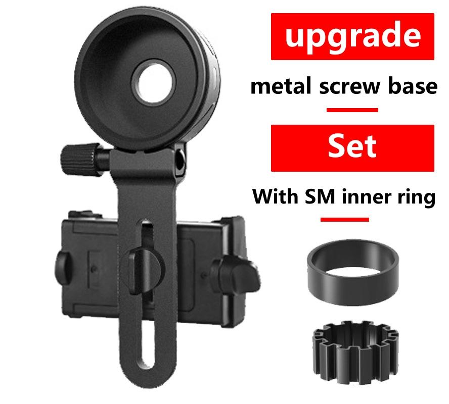 Upgrade Universal Cell Phone Adapter Bracket Clip Mount Soft Rubber Material for Binocular Monocular Spotting Scope Telescope