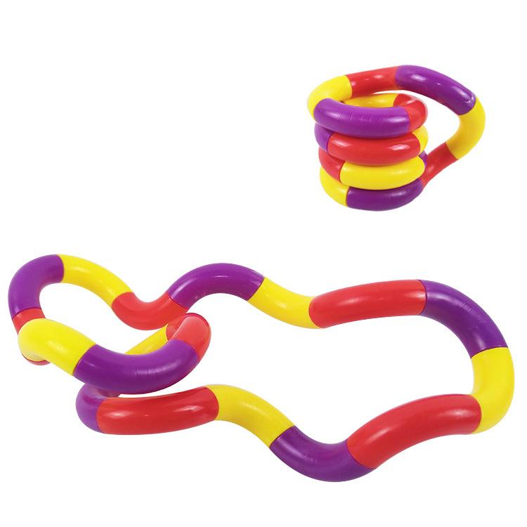 1/3/5Pcs Tangle Fidget Toy Twisting Sensory Hand-Eye Coordination Toy Anxiety Relief Finger Toy for Kid Adult Fine Motor Skills