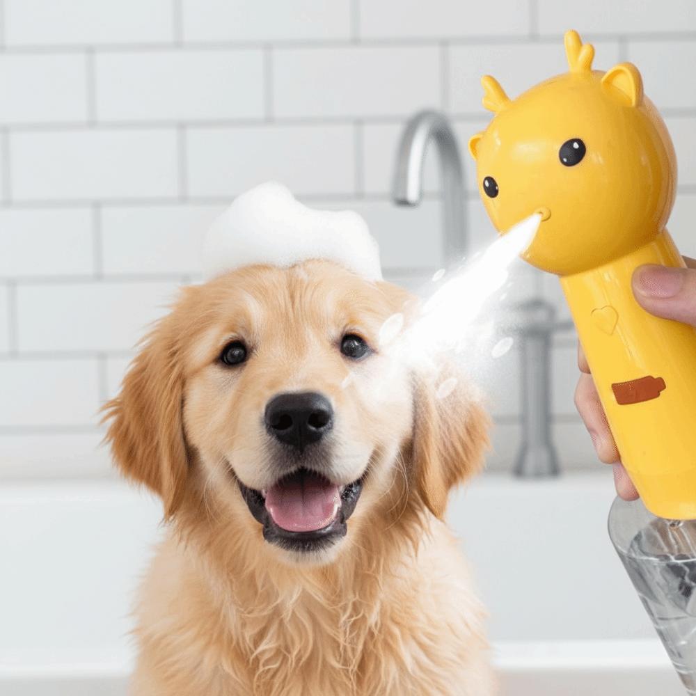Quiet Operation Cat Soap Dispenser Smart Waterproof Dog Cleaning Foam Machine Wireless Cartoon Electric Foaming Dispenser
