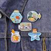 Inspired Enchanting Cat Mini Animal Brooch Gorgeous Alloy Drift Bottle For Use Unisex