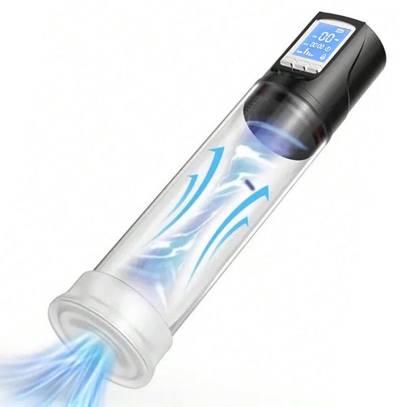 2 In 1 ED Screen Vacuum Pump Men's Vacuum Pump for Body Massage Relaxation, Electric Insertion Water Pump,3 Suction Modes Vacuum Pump Sex Toys for Man