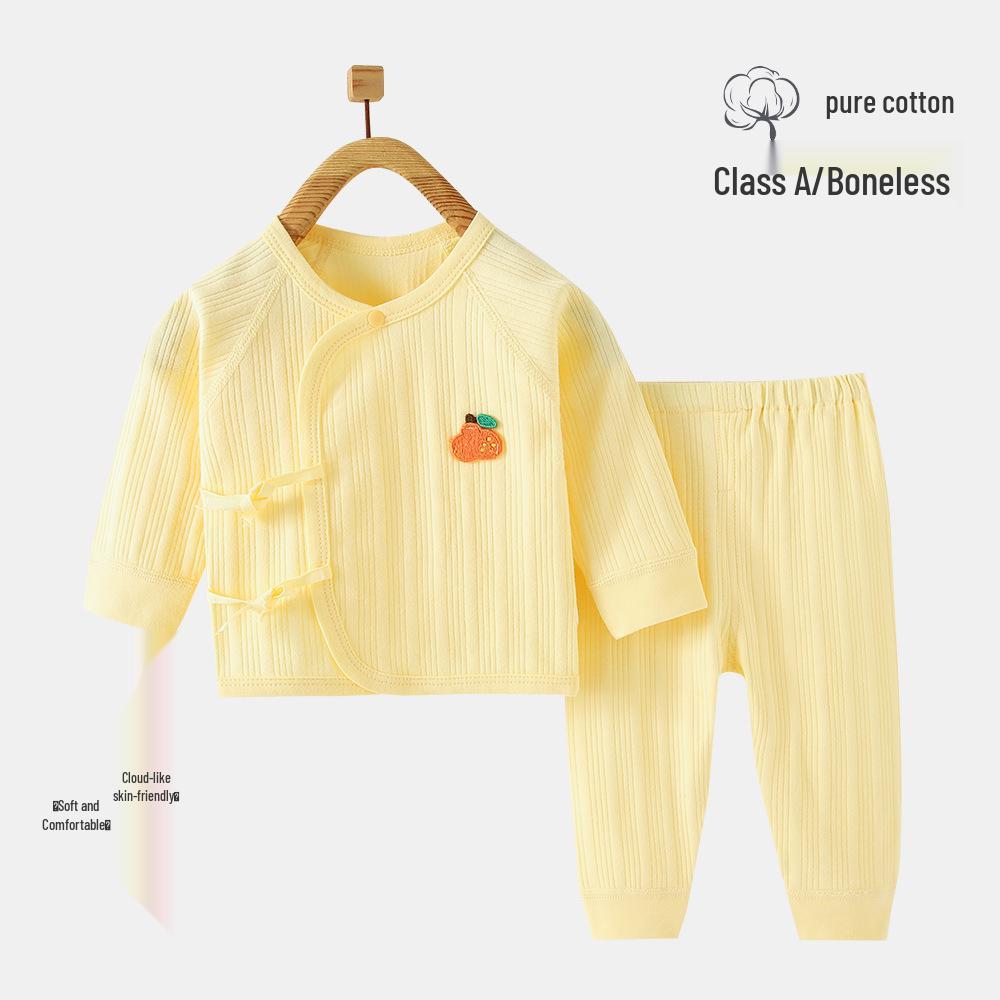 Set di Vestiti Autunnali per Bambini: Pantaloni in Puro Cotone e Abito da Monaco con Allacciatura Senza Osso