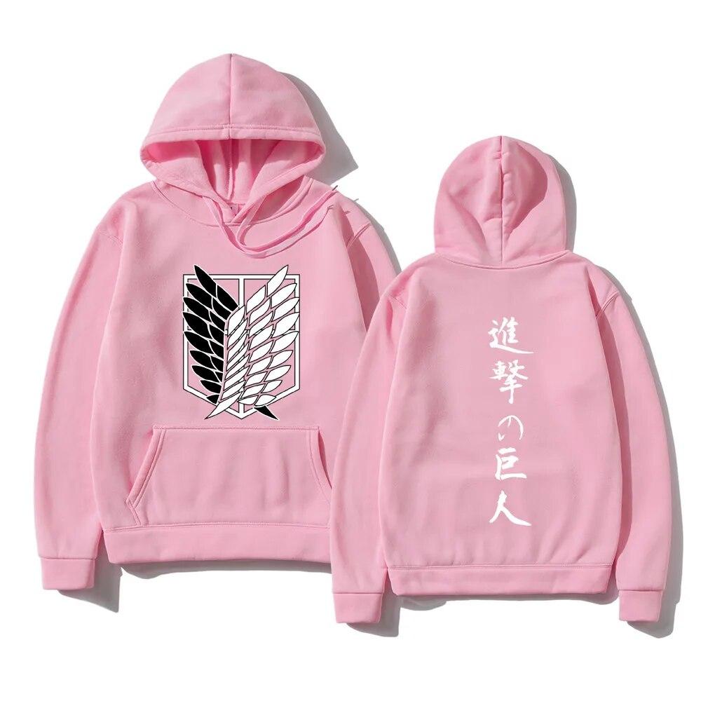 Attack on Titan Hanorace de modă unisex Hanorace cu glugă cu glugă unisex Anime japonez Pulovere Topuri Shingeki No Kyojin Haine cu glugă unisex