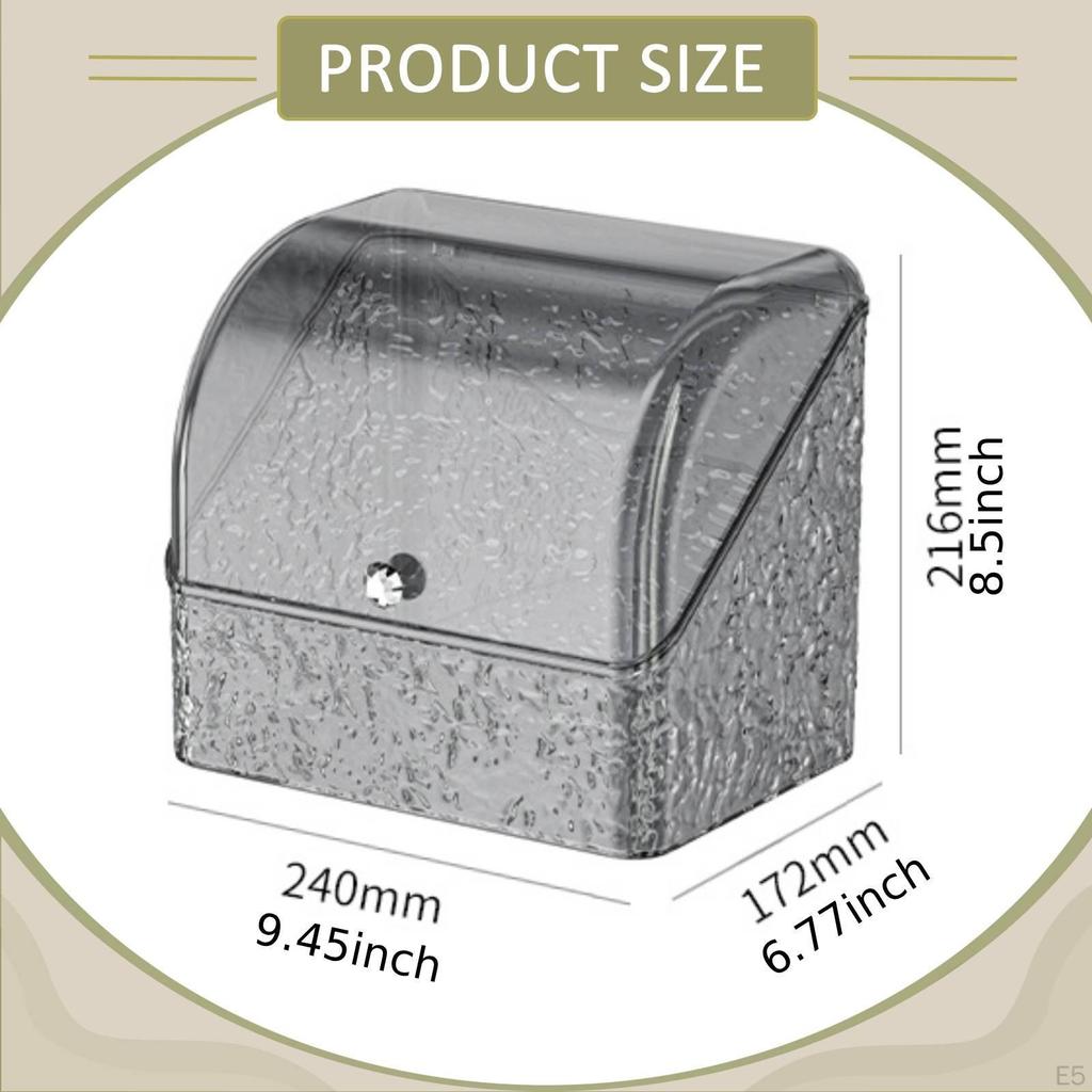 Bread Bin Box with Lid Entryway Storage Large Capacity Makeup Countryside
