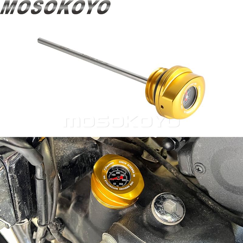 Motorcycle Oil Dipstick Thermometer Temp For Harley CVO Street Glide FLHX FLHXSE Road Glides FLTRXSE 2023-24 Oil Plug Temp Gauge