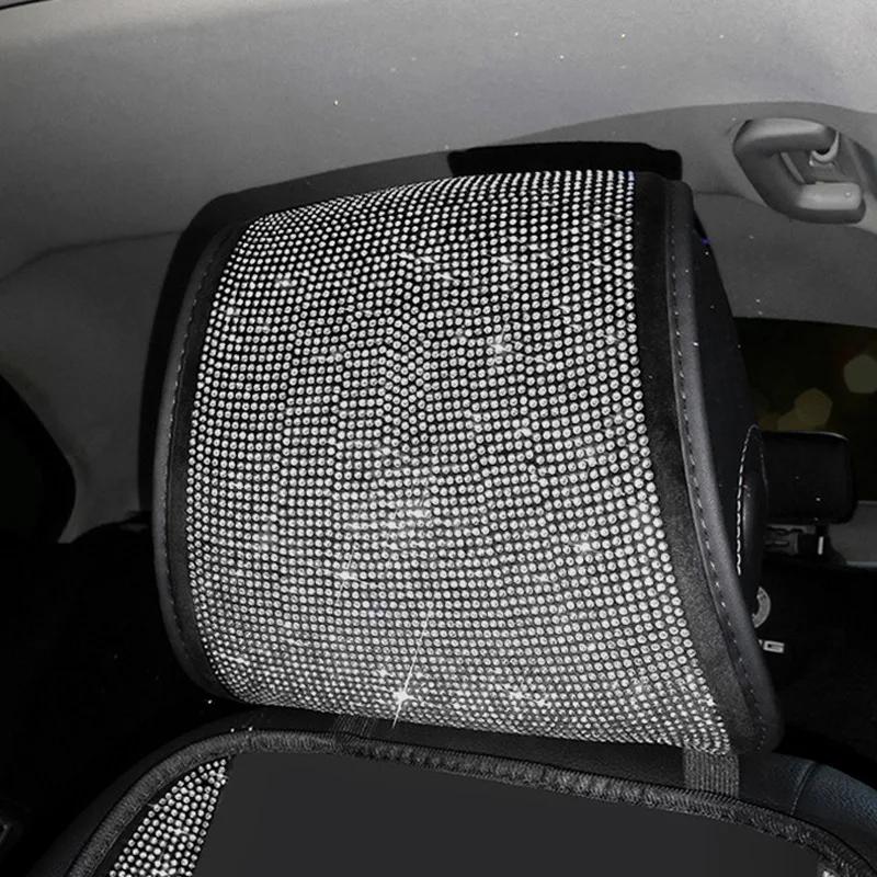 1 piece of car seat cover General Motors headrests diamond rhinestones car interior seats headrests and accessories белый