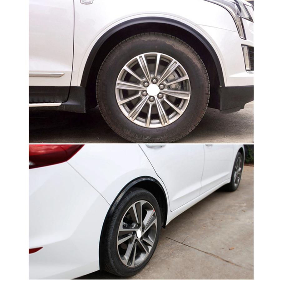 2Pc Fender Flares Wheel Protector Rubber Lip Trim Protective 150cm  for All Car