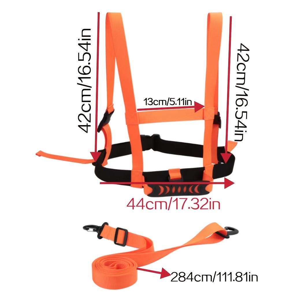 Uprząż Treningowa Narciarska dla Dzieci z Regulowanym Paskiem - Bezpieczeństwo Przed Upadkiem, Bezpieczne Zapięcie na Klamrę, do Narciarstwa, Snowboardu, Łyżwiarstwa