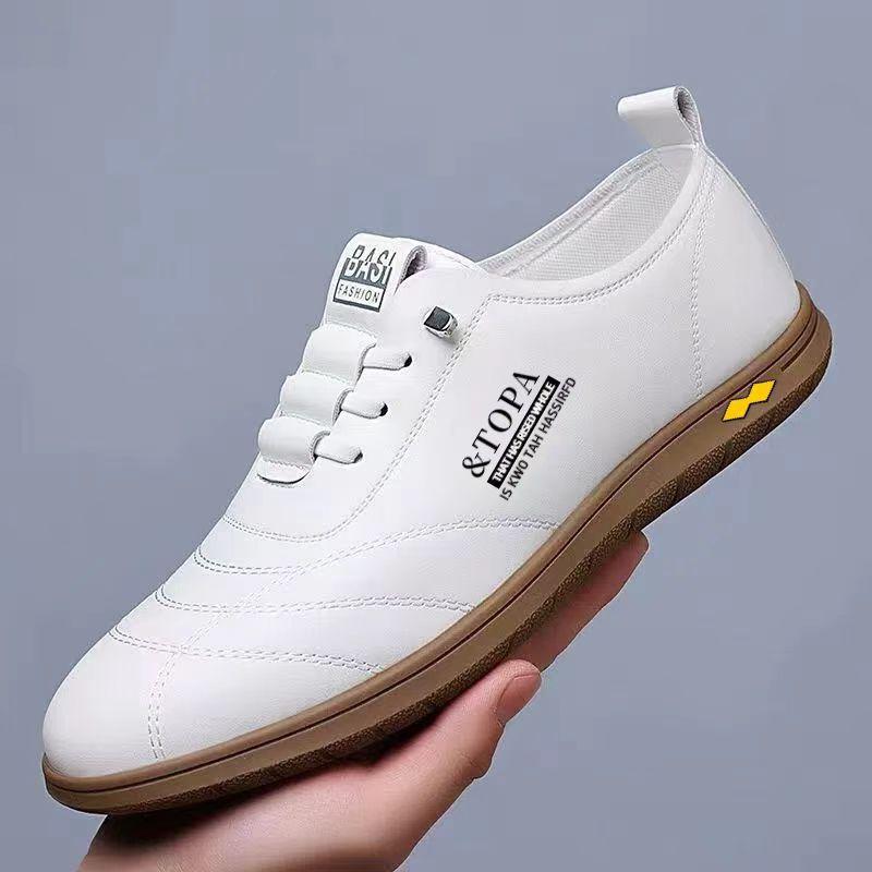 Herren Business Lederschuhe für Winter und Herbst Low Top Weiche Sohle Atmungsaktiv Herrenschuhe Trendige Schnürschuhe Flachsohlige Freizeitschuhe