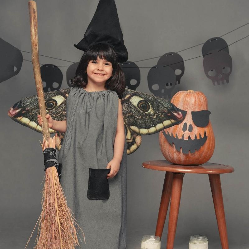 Halloween Moth Wing Party Supplies Adjustable Strap Design Dress Up Cape Shawl