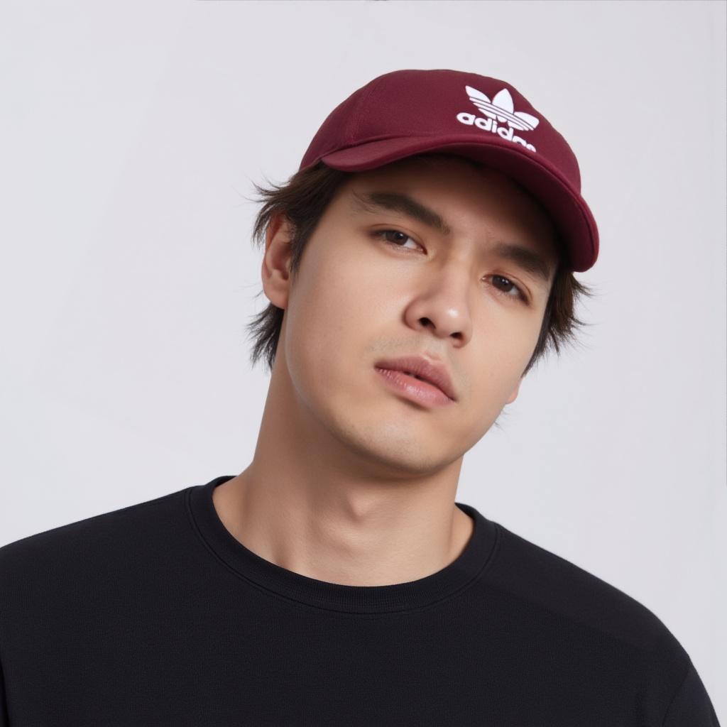 Men's Adidas Originals Baseball Caps Unisex Burgundy