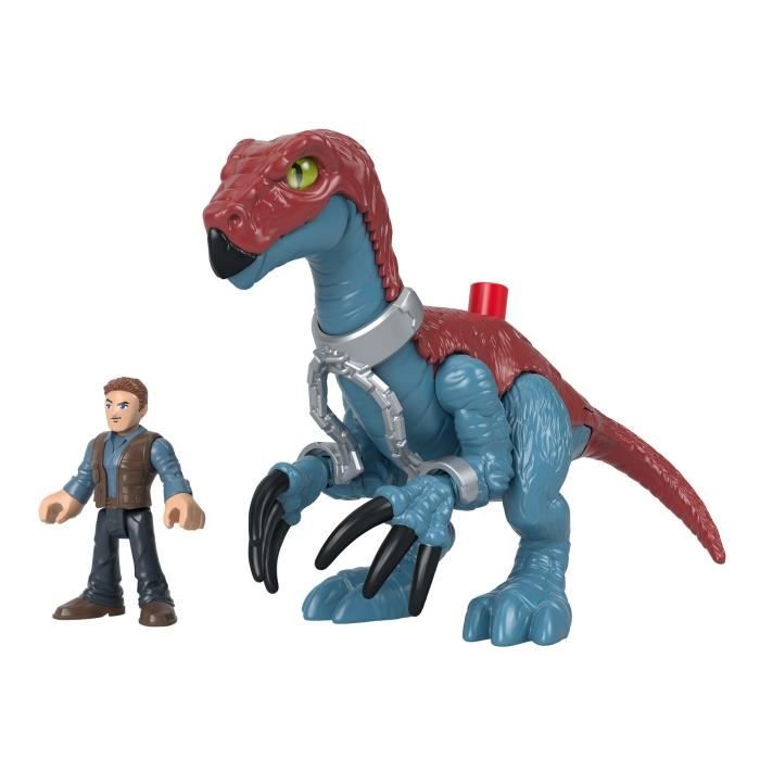 FISHER - PRICE IMAGINEXT - Jurassic World - Slasher Dino Et Personnage - Figurine D'action 1er Age - 3 Ans Et +