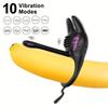 Anello vibrante per il pene Giocattoli adulti del sesso per uomini Coppia vibratore per stimolatore del pene Anello vibratore per pene con vibratore clitorideo Coppie Giocattoli sessuali