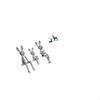 Bunny And Reindeer Family Figurine Set Animal Statues for Desk Table Centerpiece Cabinet Bookshelf