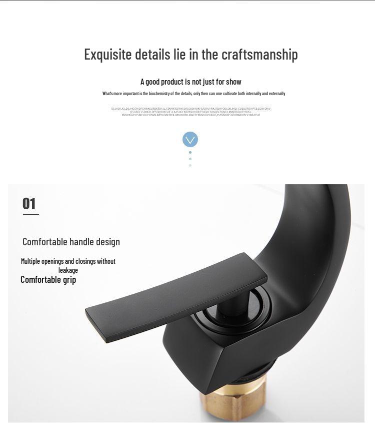 Celoměděná dvouteplotní umyvadlová baterie - bílá povrchová úprava