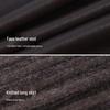 Women's Relaxed Faux Leather Vest & Striped Knit Dress Set