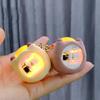 Eye Catching Capybara Key Pendant Playful Light Up Capybara Key Chain Pendant Charm for Backpacks and Everyday Use