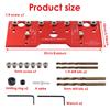 Shelf Pin Jig 32mm Spacing Aluminum Alloy Shelf Pin Drilling Guide Precise Straight Hole Cabinet Mounting Template Woodworking