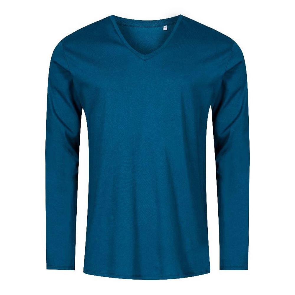X.O By Promodoro Mens V Neck Long-Sleeved T-Shirt