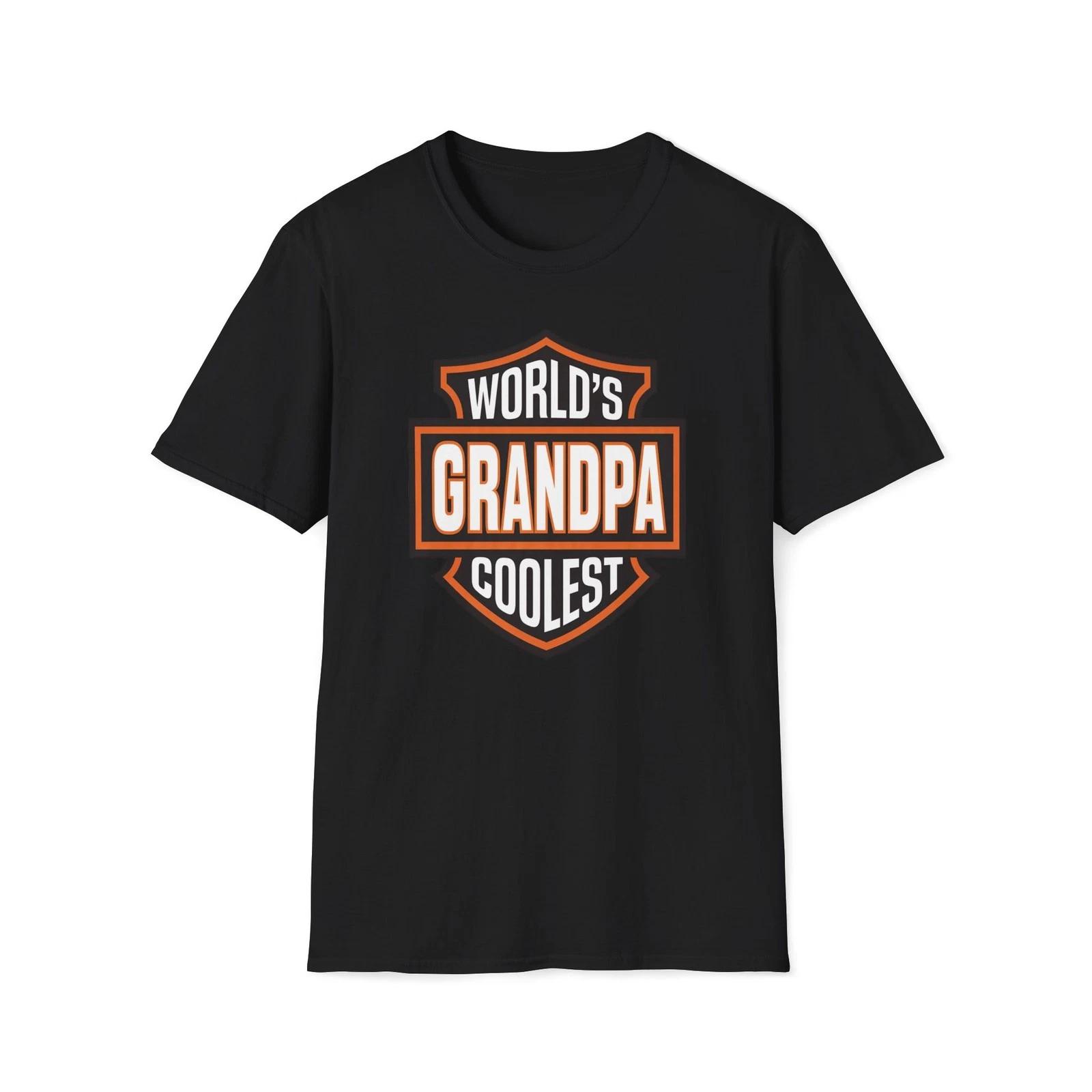 World s Coolest Grandpa T-Shirt | Unisex Softstyle Tee M
