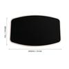 600 X 380mm Boat Table Top Square Acrylic Mirrored Black Finish Water Resistant Stylish Look Dinning Table Top for RV Campervan