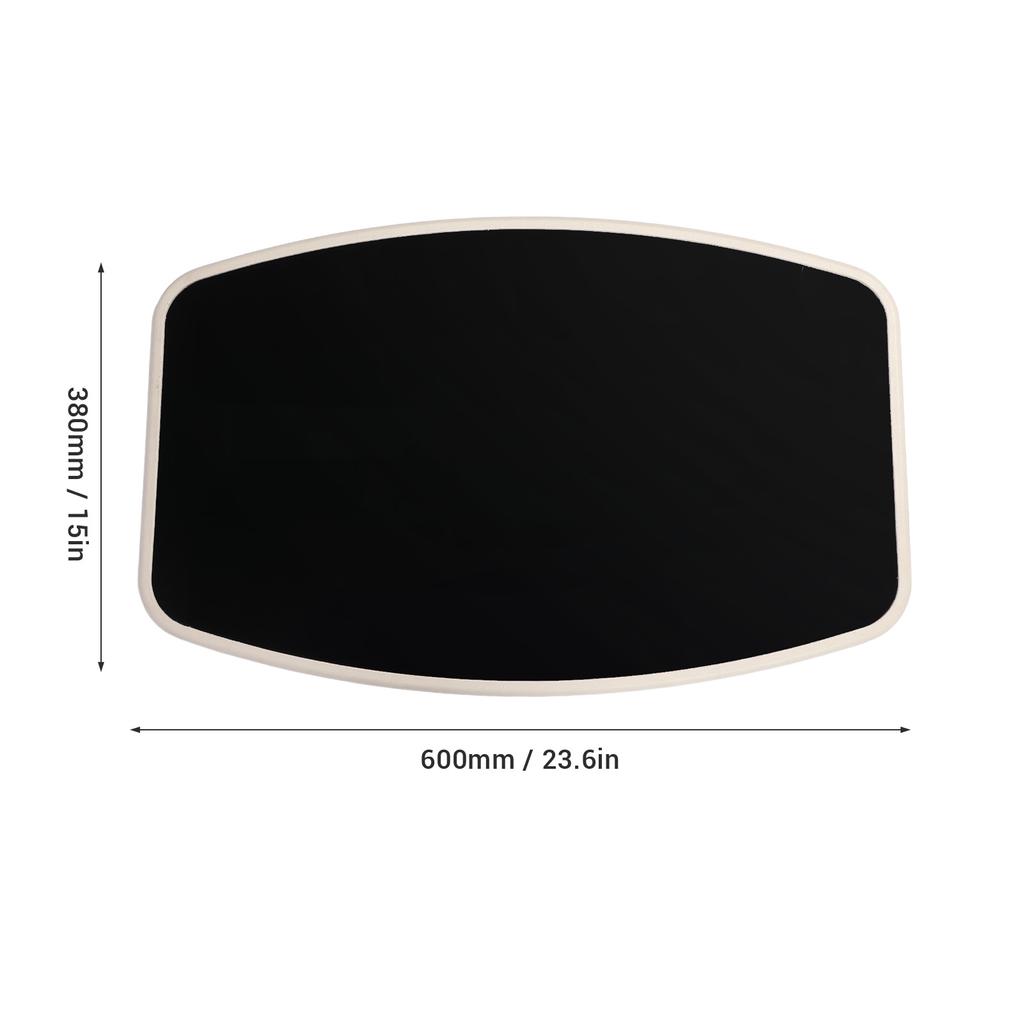 600 X 380mm Boat Table Top Square Acrylic Mirrored Black Finish Water Resistant Stylish Look Dinning Table Top for RV Campervan