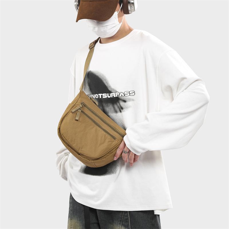 Bolsa Transversal Bolsa de Ombro para Esportes ao Ar Livre Cor Sólida Bolsa Pequena