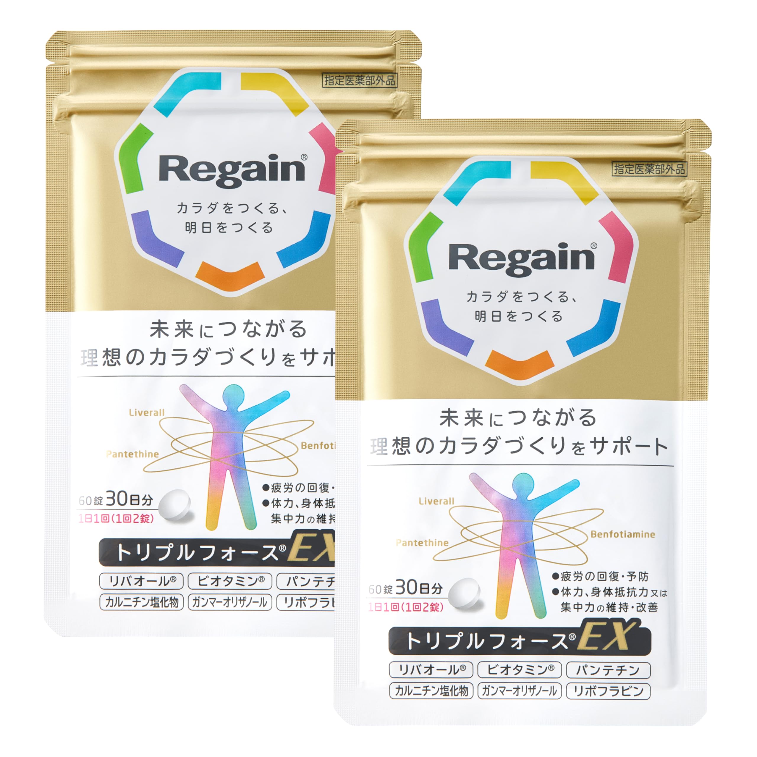 

Regain Triple Force EX 2 bags days fatigue fat designated 60 tablets x 2 New [Official] (60 supply) [Fatigue, recovery, fat, burning,